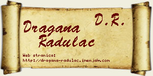 Dragana Radulac vizit kartica